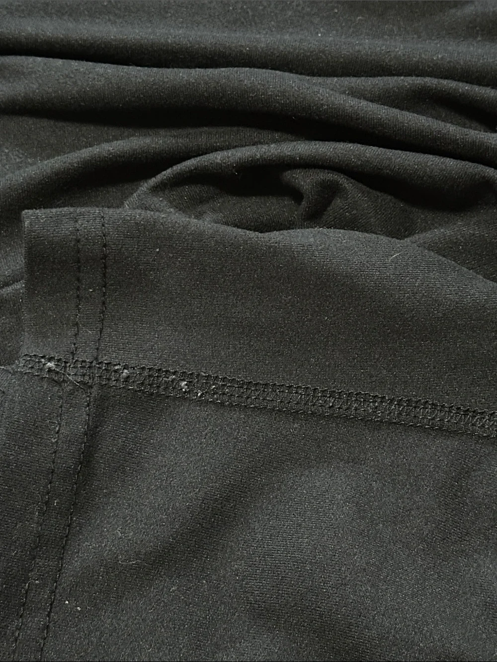 Pacific Trail Black Elastic Waist Lounge Shorts, Large - Picture 6 of 7